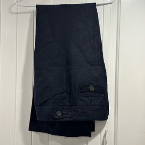 J. Crew Baird McNutt linen pants in Navy